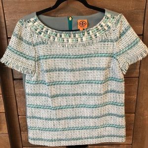 Tory Burch Tweed Top Size 8